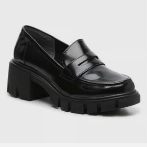 Black loafers
